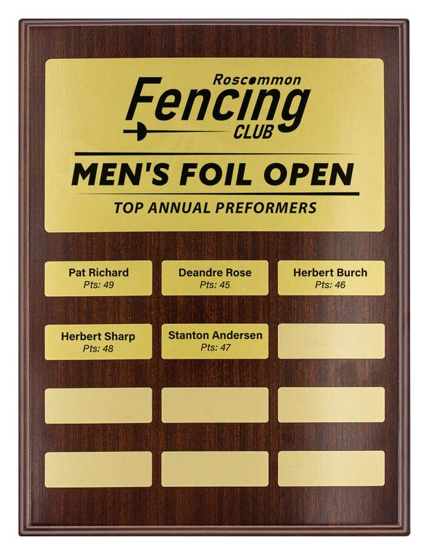Seasonal Gold Plaque