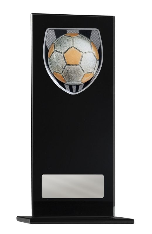 Black Glass Football Glass Award 180mm