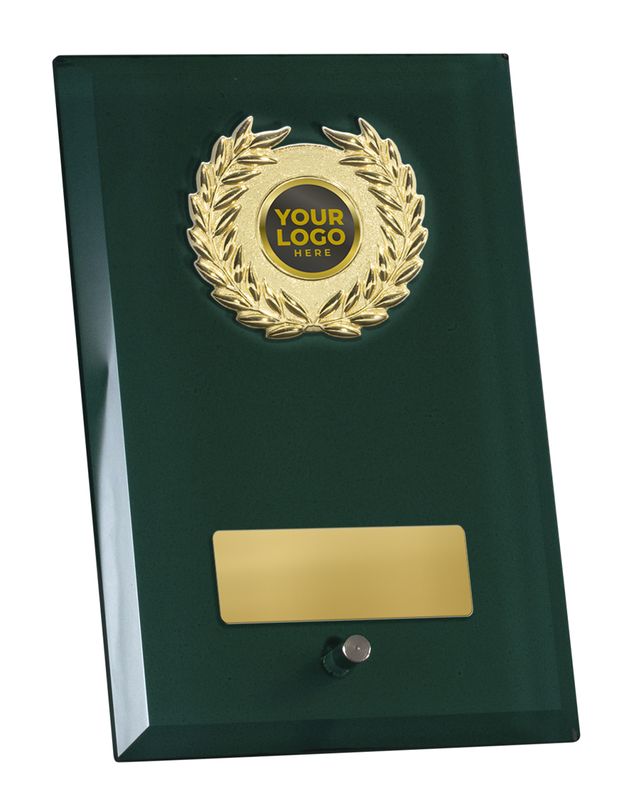 Green Glass with Trim Glass Award 205mm