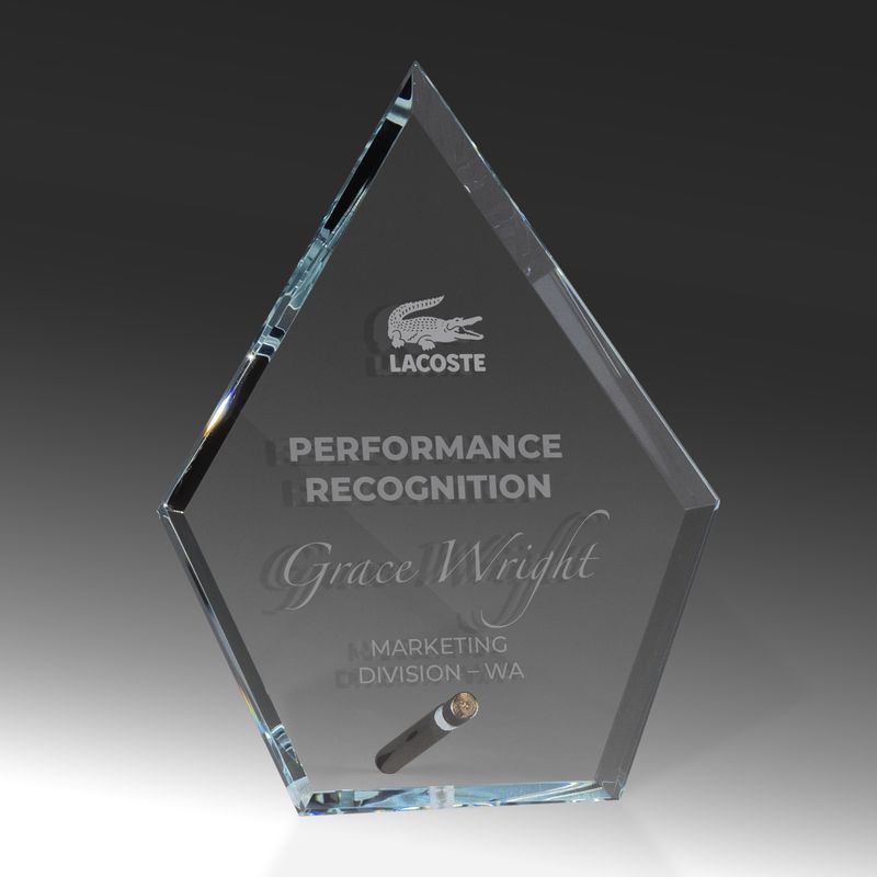 Arrowhead Clear Glass Award 225mm
