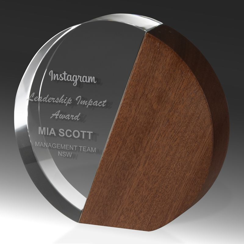 Crystal/Timber Circle-Red/Brown Timber