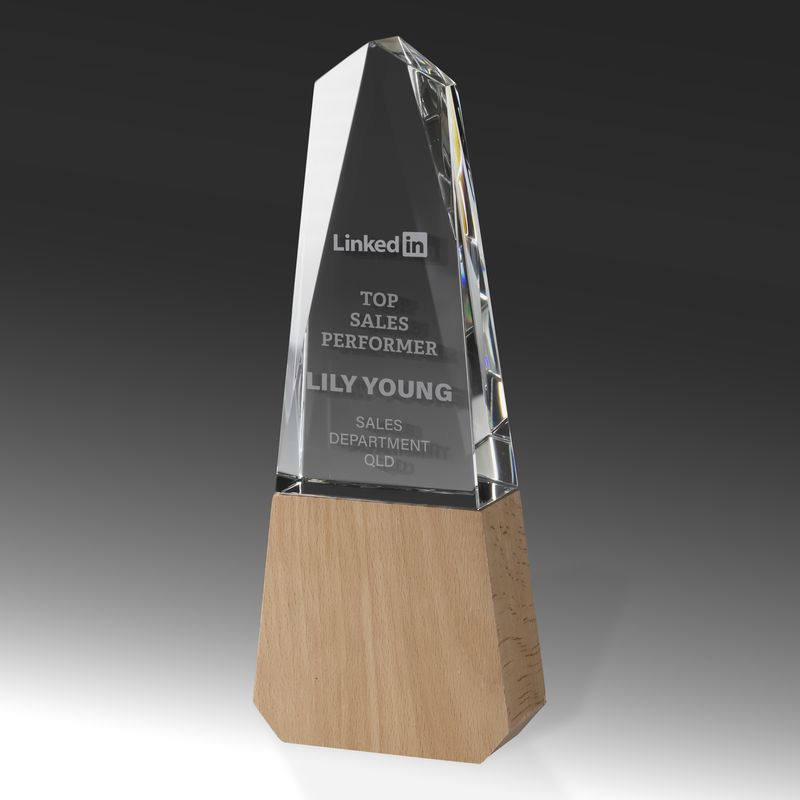 Crystal/Timber Pyramid-Light Timber
