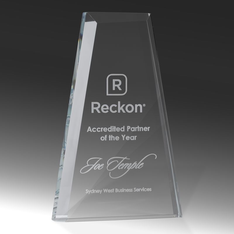 Trapezoid Glass Award 160mm