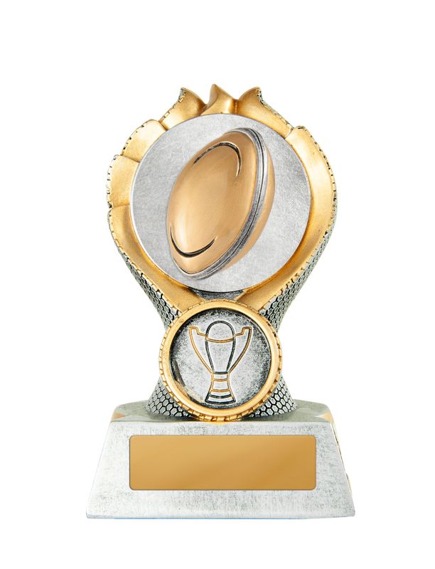 Rugby Trophy 90mm