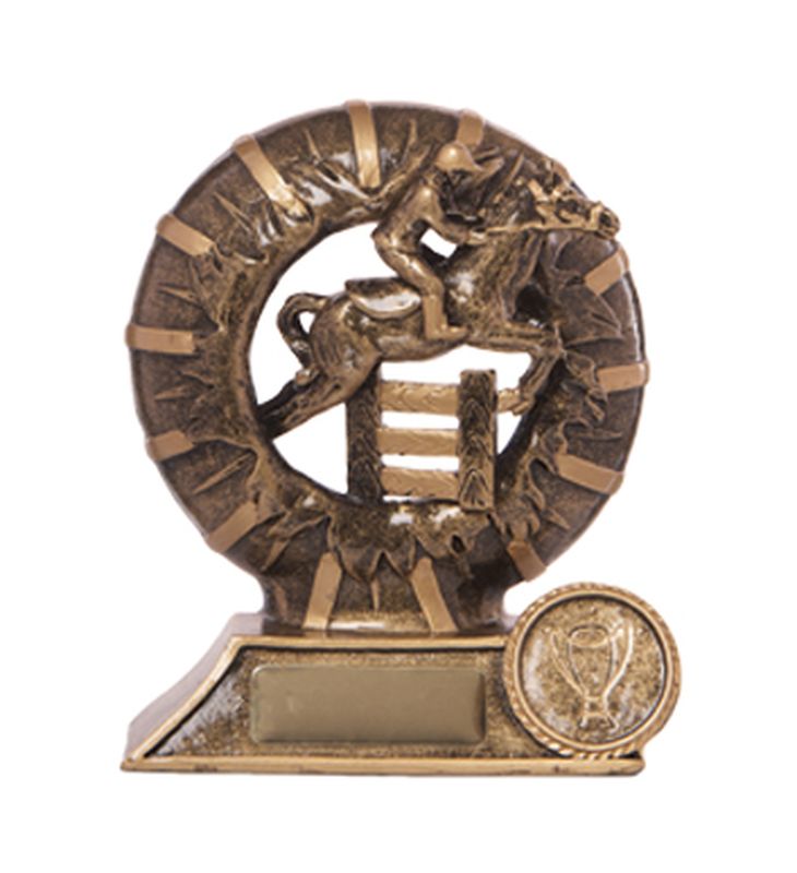 3D Break thru Showjumping Horse Trophy 120mm