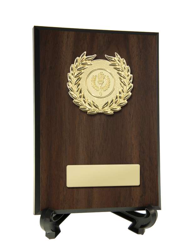 Plaque with Metal Trims