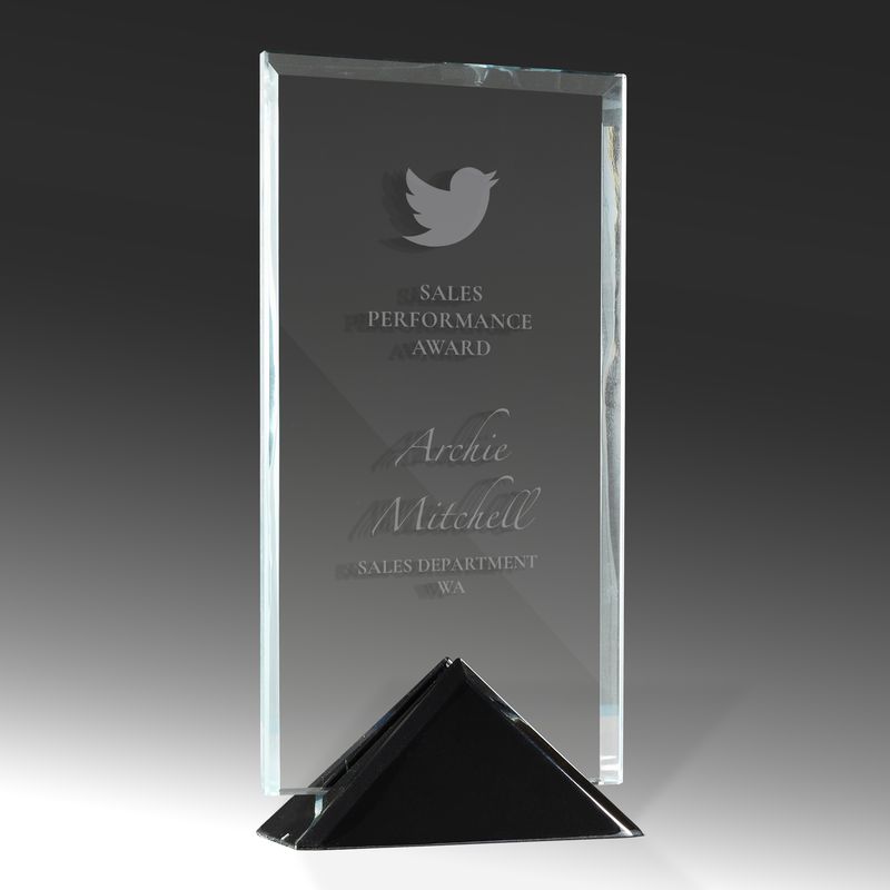 Rectangle Glass GM base Glass Award 180mm
