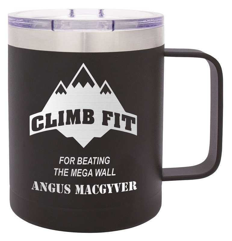 Camper Black Mug