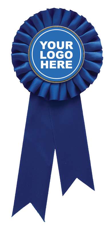 Blue Rosette w/ Clip