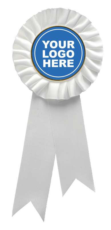 White Rosette w/ Hook