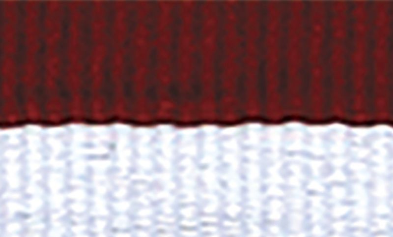 Maroon White Ribbon