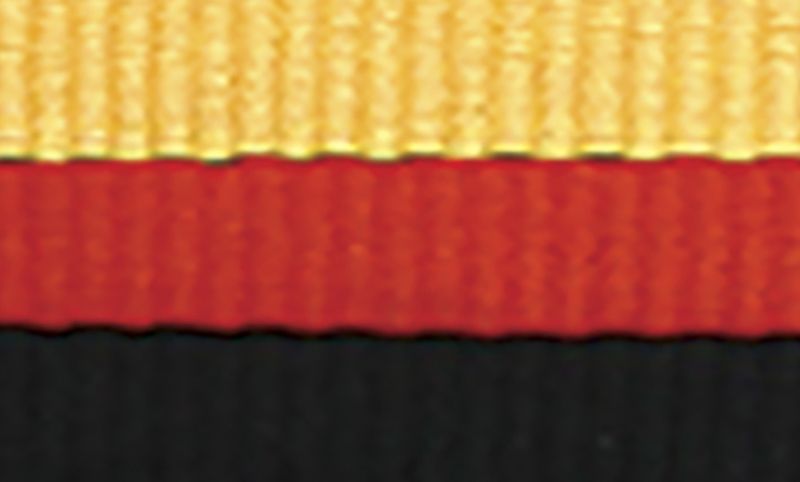 Yellow Black Red Ribbon
