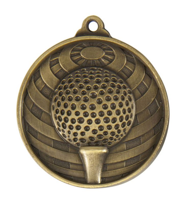 Golf Bronze Medal 50mm