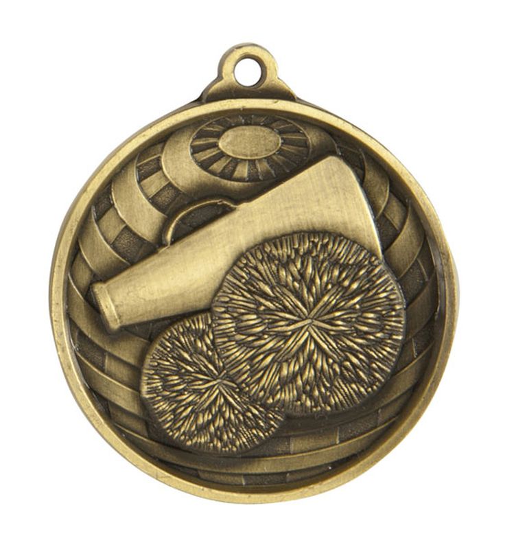 Cheer Cheerleading Bronze Medal 50mm